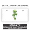 2" X 4" Aluminum License Plate  Thumbnail