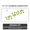 2" X 4" Aluminum License Plate  Thumbnail
