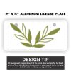 2" X 4" Aluminum License Plate  Thumbnail