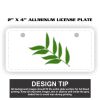 2" X 4" Aluminum License Plate  Thumbnail