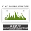 2" X 4" Aluminum License Plate  Thumbnail