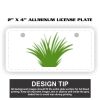 2" X 4" Aluminum License Plate  Thumbnail