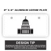 2" X 4" Aluminum License Plate  Thumbnail