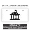2" X 4" Aluminum License Plate  Thumbnail