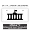 2" X 4" Aluminum License Plate  Thumbnail
