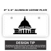 2" X 4" Aluminum License Plate  Thumbnail