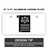 2" X 4" Aluminum License Plate  Thumbnail