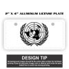 2" X 4" Aluminum License Plate  Thumbnail