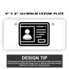 2" X 4" Aluminum License Plate  Thumbnail
