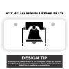 2" X 4" Aluminum License Plate  Thumbnail
