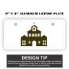 2" X 4" Aluminum License Plate  Thumbnail