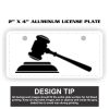 2" X 4" Aluminum License Plate  Thumbnail
