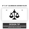 2" X 4" Aluminum License Plate  Thumbnail