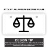 2" X 4" Aluminum License Plate  Thumbnail