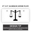 2" X 4" Aluminum License Plate  Thumbnail