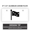 2" X 4" Aluminum License Plate  Thumbnail