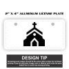 2" X 4" Aluminum License Plate  Thumbnail