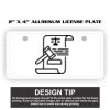 2" X 4" Aluminum License Plate  Thumbnail
