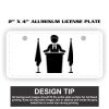 2" X 4" Aluminum License Plate  Thumbnail
