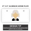 2" X 4" Aluminum License Plate  Thumbnail