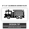 2" X 4" Aluminum License Plate  Thumbnail