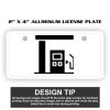 2" X 4" Aluminum License Plate  Thumbnail
