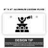2" X 4" Aluminum License Plate  Thumbnail