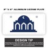 2" X 4" Aluminum License Plate  Thumbnail