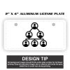 2" X 4" Aluminum License Plate  Thumbnail