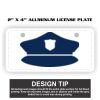 2" X 4" Aluminum License Plate  Thumbnail