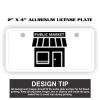 2" X 4" Aluminum License Plate  Thumbnail