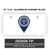 2" X 4" Aluminum License Plate  Thumbnail