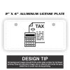2" X 4" Aluminum License Plate  Thumbnail