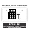 2" X 4" Aluminum License Plate  Thumbnail