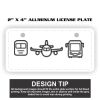 2" X 4" Aluminum License Plate  Thumbnail