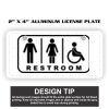 2" X 4" Aluminum License Plate  Thumbnail