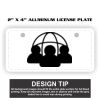 2" X 4" Aluminum License Plate  Thumbnail