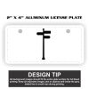 2" X 4" Aluminum License Plate  Thumbnail