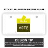 2" X 4" Aluminum License Plate  Thumbnail
