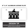 2" X 4" Aluminum License Plate  Thumbnail