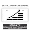 2" X 4" Aluminum License Plate  Thumbnail