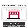 2" X 4" Aluminum License Plate  Thumbnail