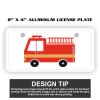 2" X 4" Aluminum License Plate  Thumbnail