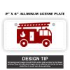 2" X 4" Aluminum License Plate  Thumbnail