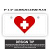 2" X 4" Aluminum License Plate  Thumbnail