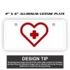 2" X 4" Aluminum License Plate  Thumbnail