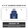 2" X 4" Aluminum License Plate  Thumbnail