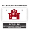2" X 4" Aluminum License Plate  Thumbnail