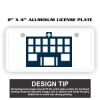 2" X 4" Aluminum License Plate  Thumbnail