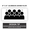 2" X 4" Aluminum License Plate  Thumbnail